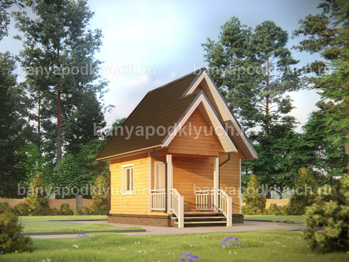 Баня из бруса 5x4 м Баня из бруса 5x4 м