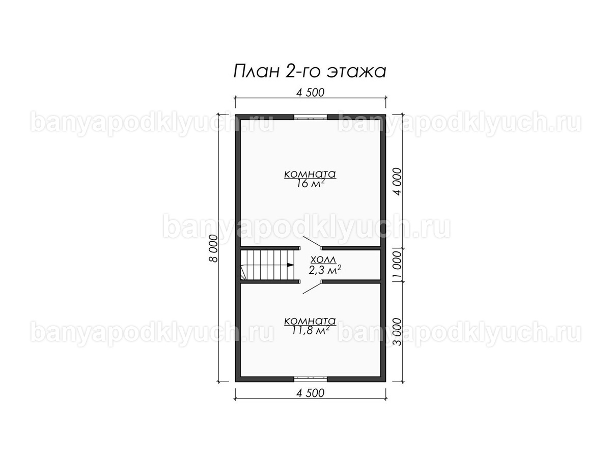Баня из бруса 8x6 м Баня из бруса 8x6 м