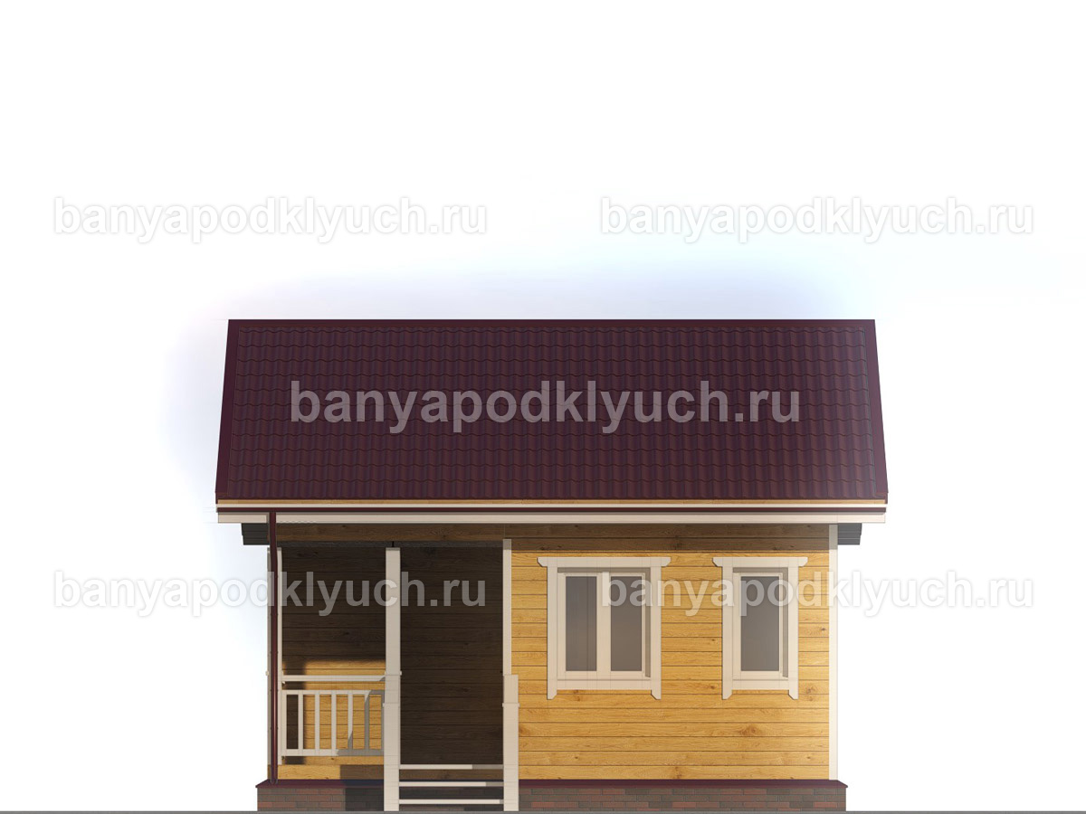 Баня из бруса 6x6 м Баня из бруса 6x6 м