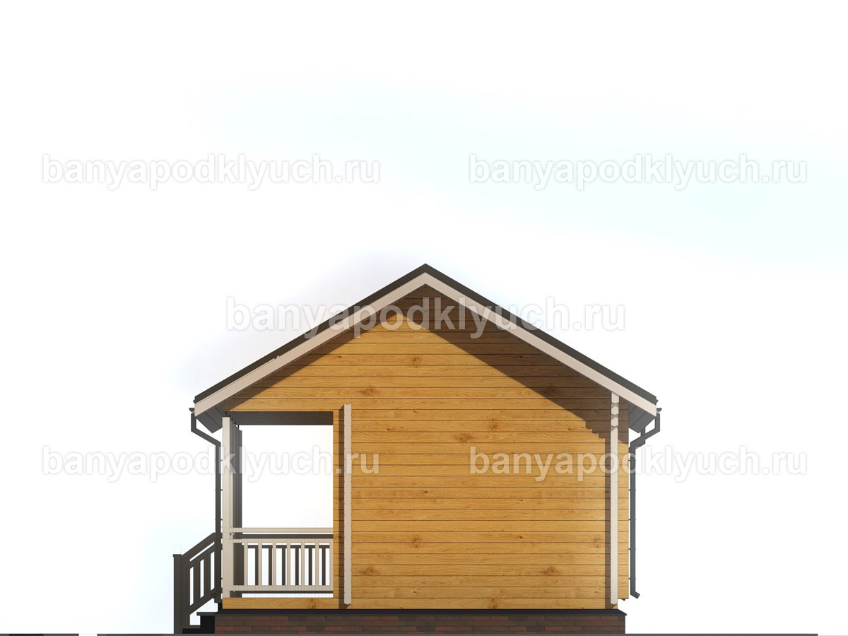 Баня из бруса 5,7x5,2 м Баня из бруса 5,7x5,2 м