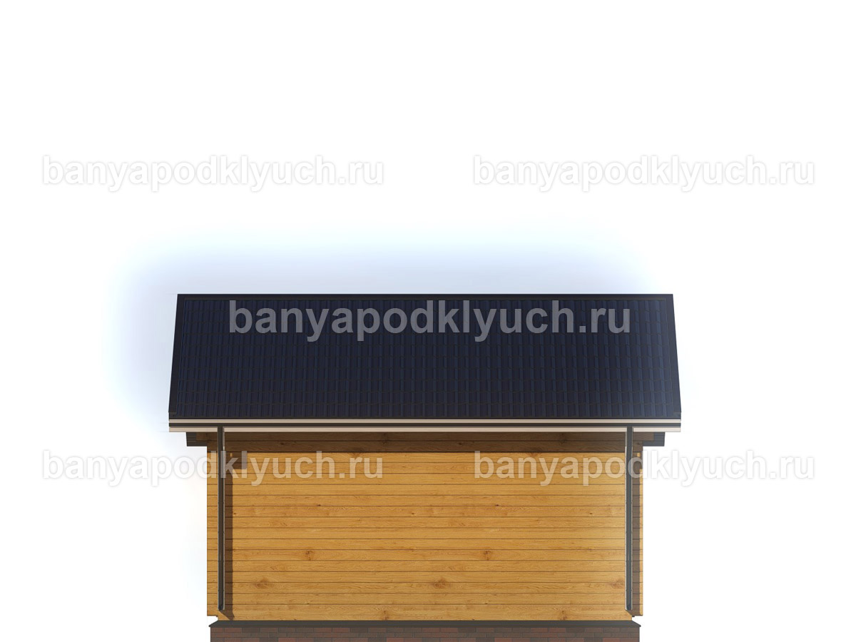 Баня из бруса 5,7x5,2 м Баня из бруса 5,7x5,2 м