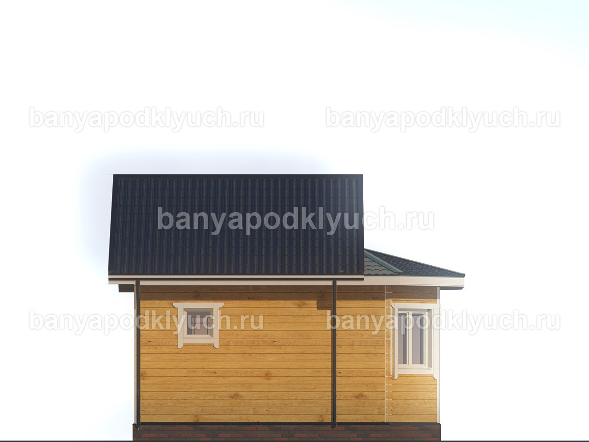 Баня из бруса 6x6 м Баня из бруса 6x6 м
