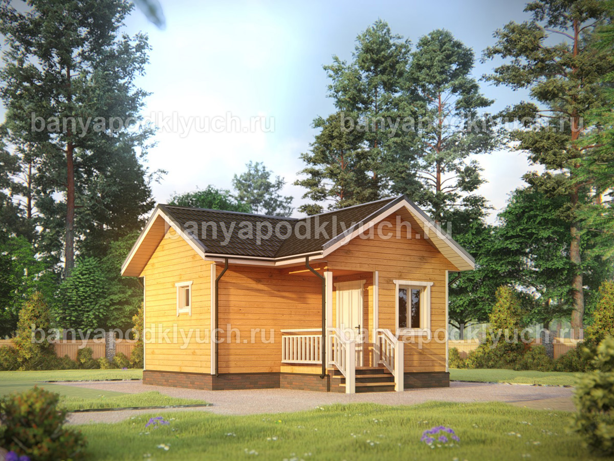 Баня из бруса 6x6 м Баня из бруса 6x6 м