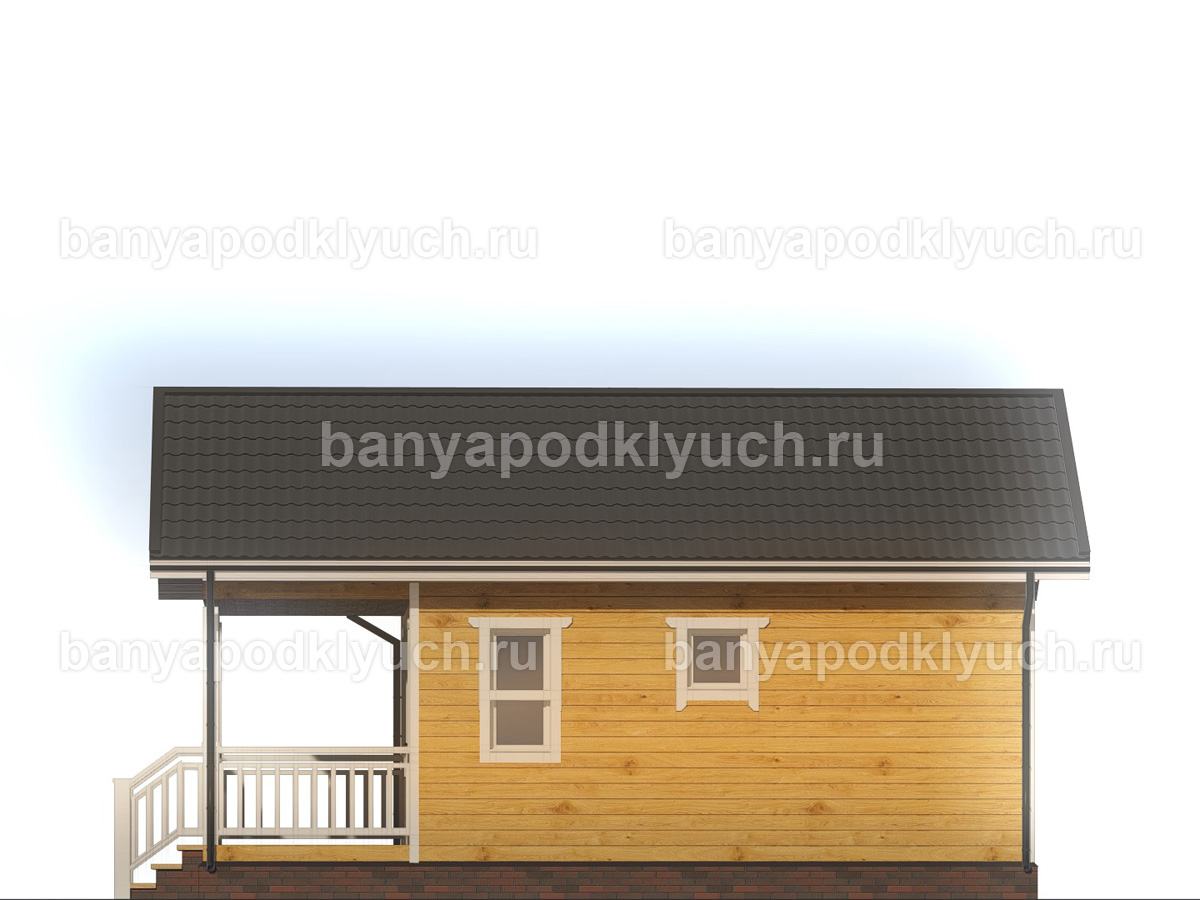 Баня из бруса 8x6 м Баня из бруса 8x6 м