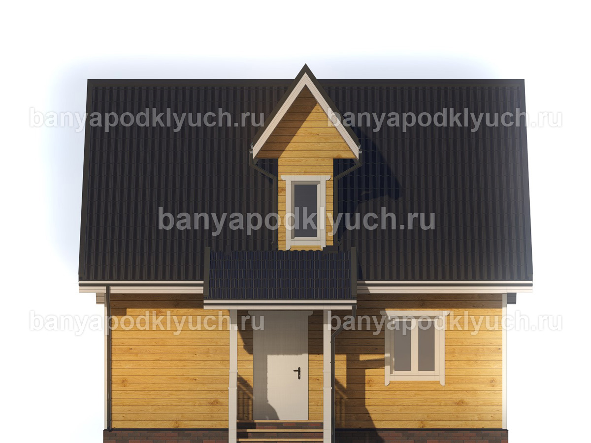 Баня из бруса 8x6 м Баня из бруса 8x6 м