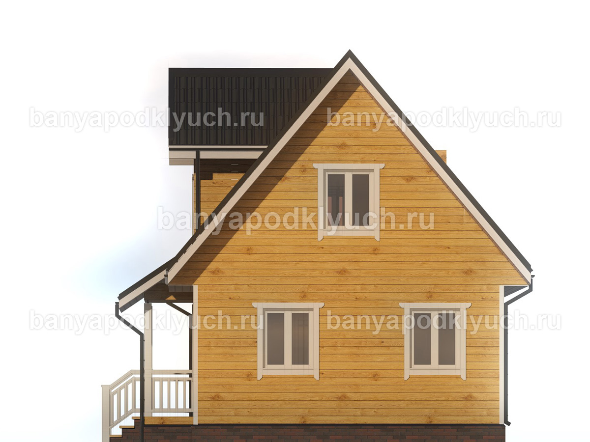 Баня из бруса 8x6 м Баня из бруса 8x6 м