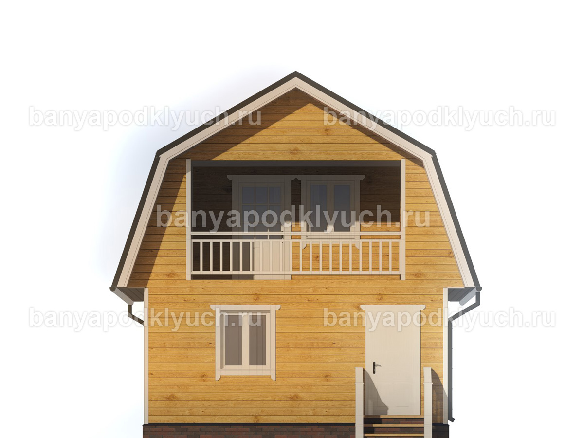 Баня из бруса 8x6 м Баня из бруса 8x6 м