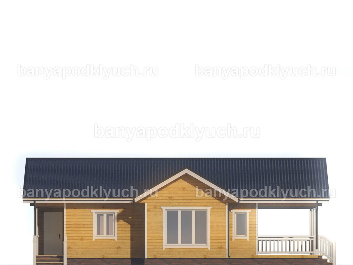 Баня из бруса 14x7.2 м Баня из бруса 14x7.2 м