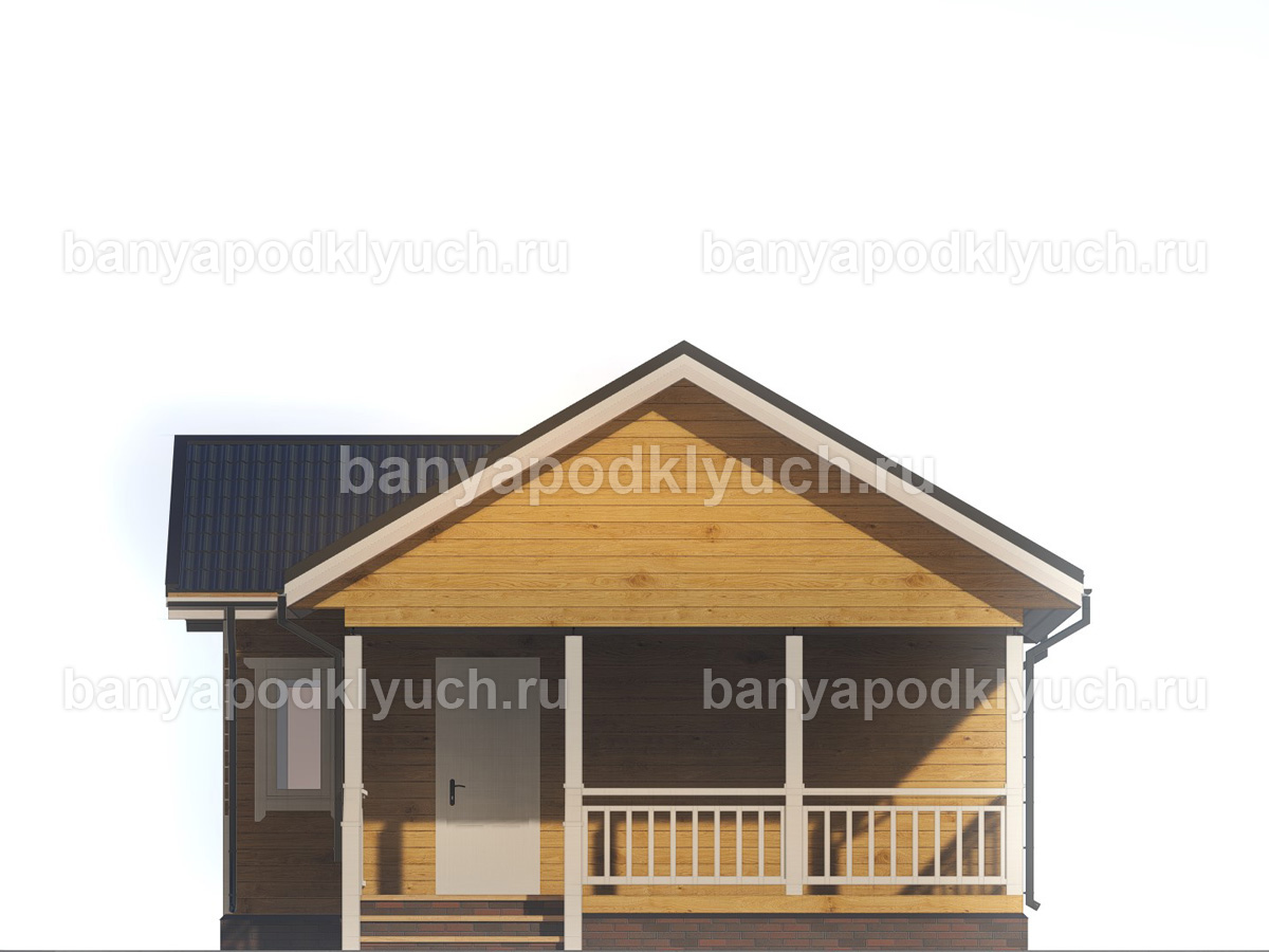 Баня из бруса 14x7.2 м Баня из бруса 14x7.2 м