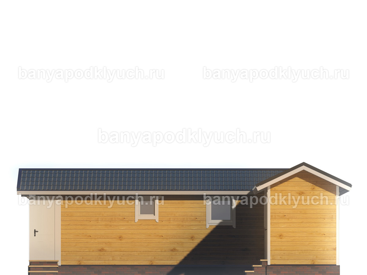 Баня из бруса 9.3x6 м Баня из бруса 9.3x6 м