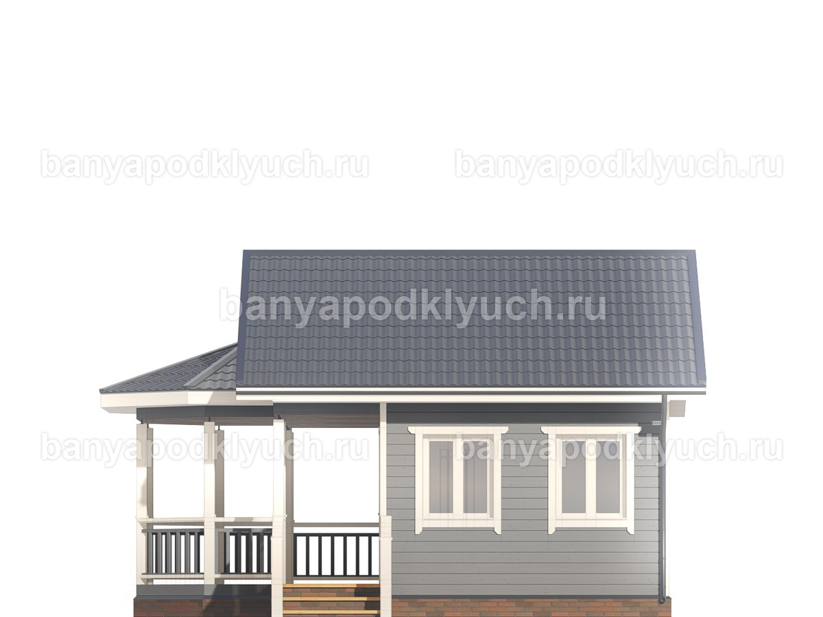 Каркасная баня 7.5x6 м Каркасная баня 7.5x6 м