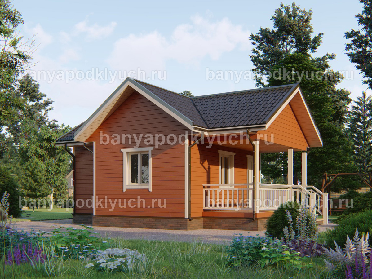 Каркасная баня 8x6 м Каркасная баня 8x6 м