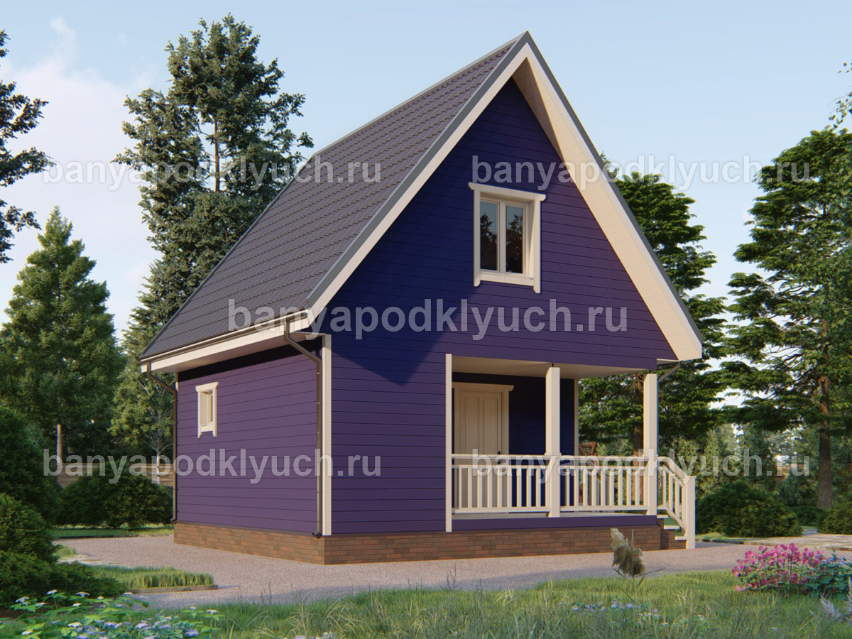 Каркасная баня 6x6 м Каркасная баня 6x6 м