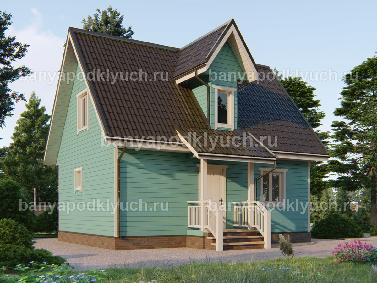 Каркасная баня 8x6 м Каркасная баня 8x6 м