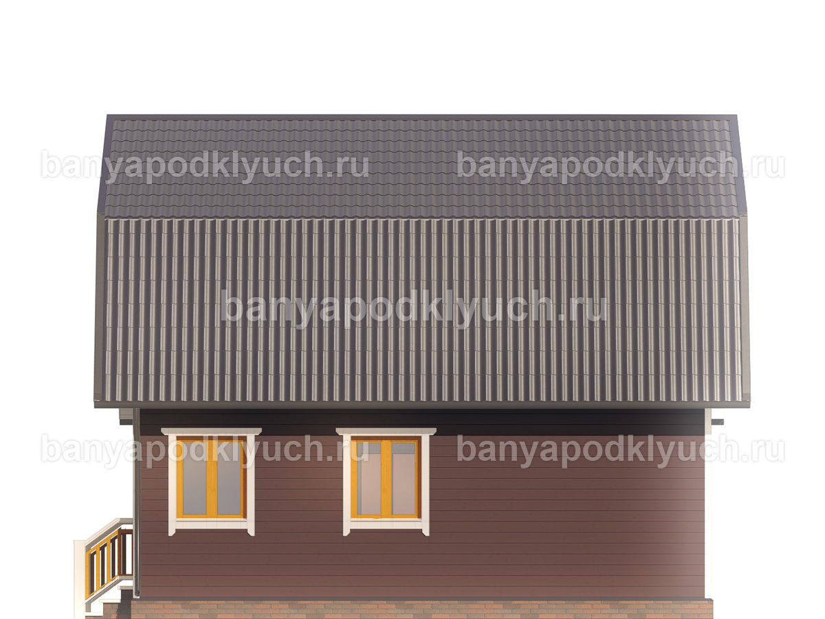 Каркасная баня 8x6 м Каркасная баня 8x6 м