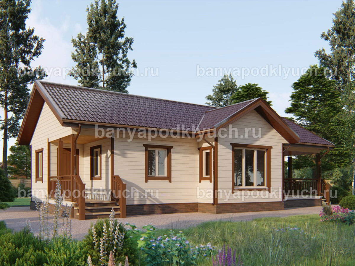 Каркасная баня 14x7.2 м Каркасная баня 14x7.2 м