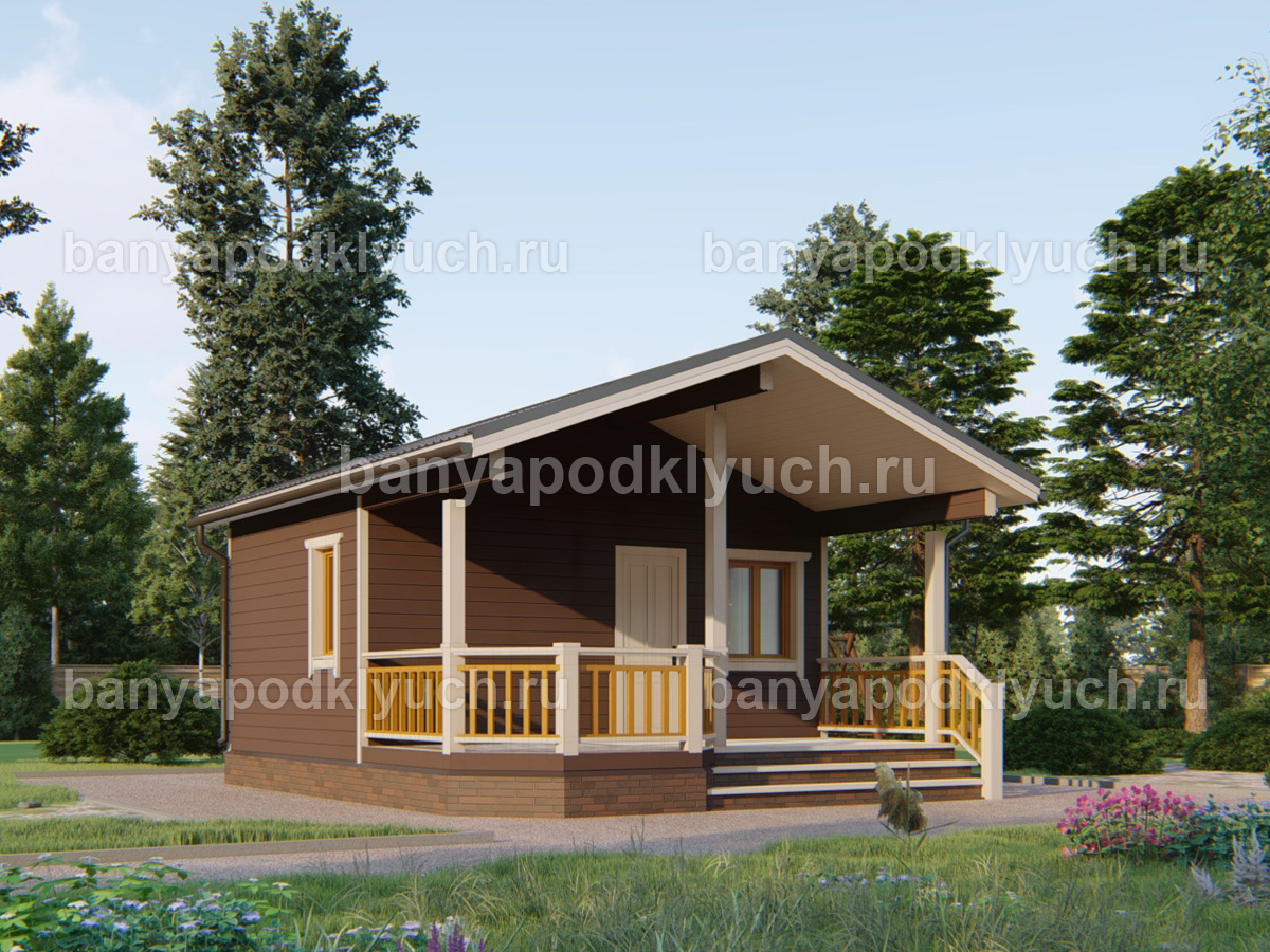 Каркасная баня 6.75x6 м Каркасная баня 6.75x6 м