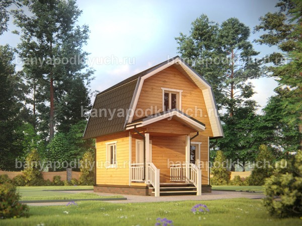 Баня из бруса 5 на 4 м