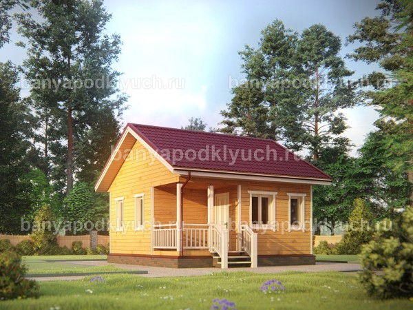 Баня из бруса 6 на 6 м