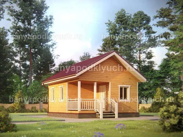 Баня из бруса 6 на 6 м