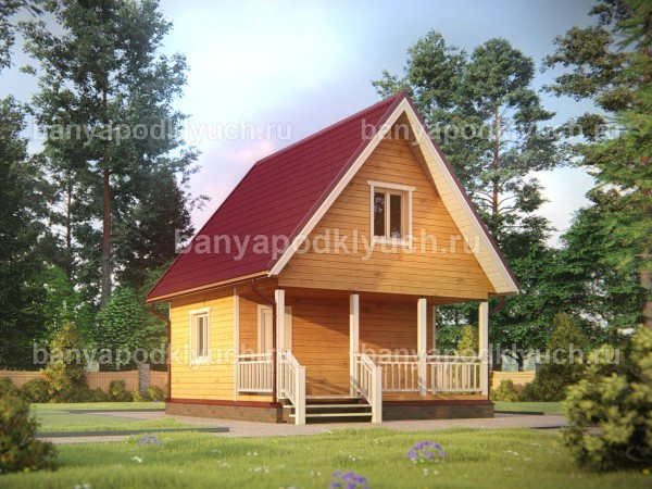 Баня из бруса 6 на 6 м