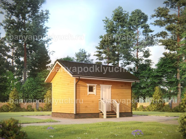 Баня из бруса 6 на 4 м