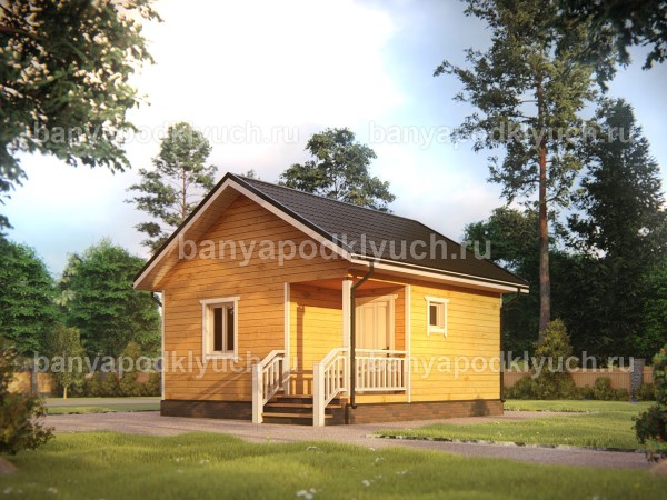 Баня из бруса 6 на 6 м