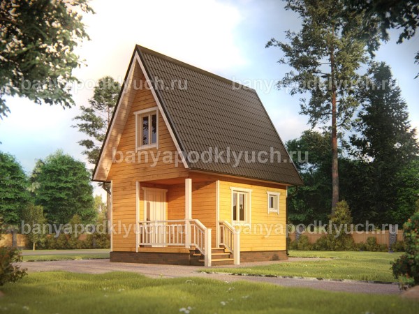 Баня из бруса 6 на 4 м