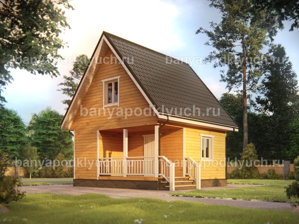 Баня из бруса 6 на 6 м